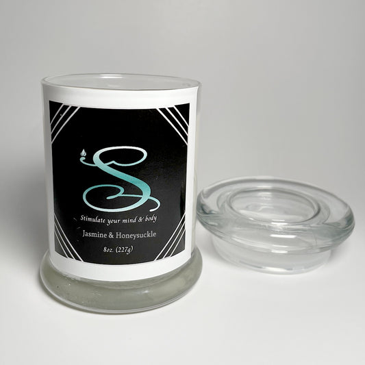 8 oz. Jasmine & Honeysuckle Massage Oil Candle